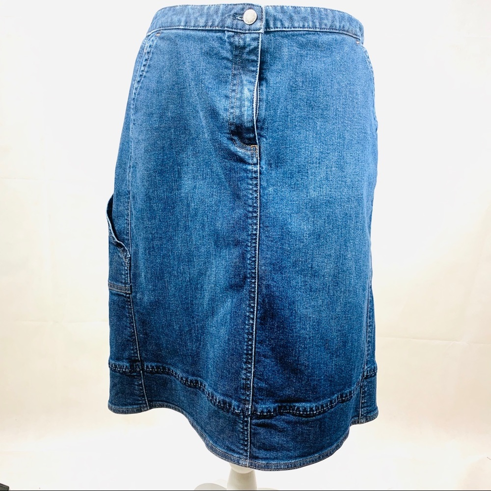 J. Jill Denim Carpenter Style Skirt